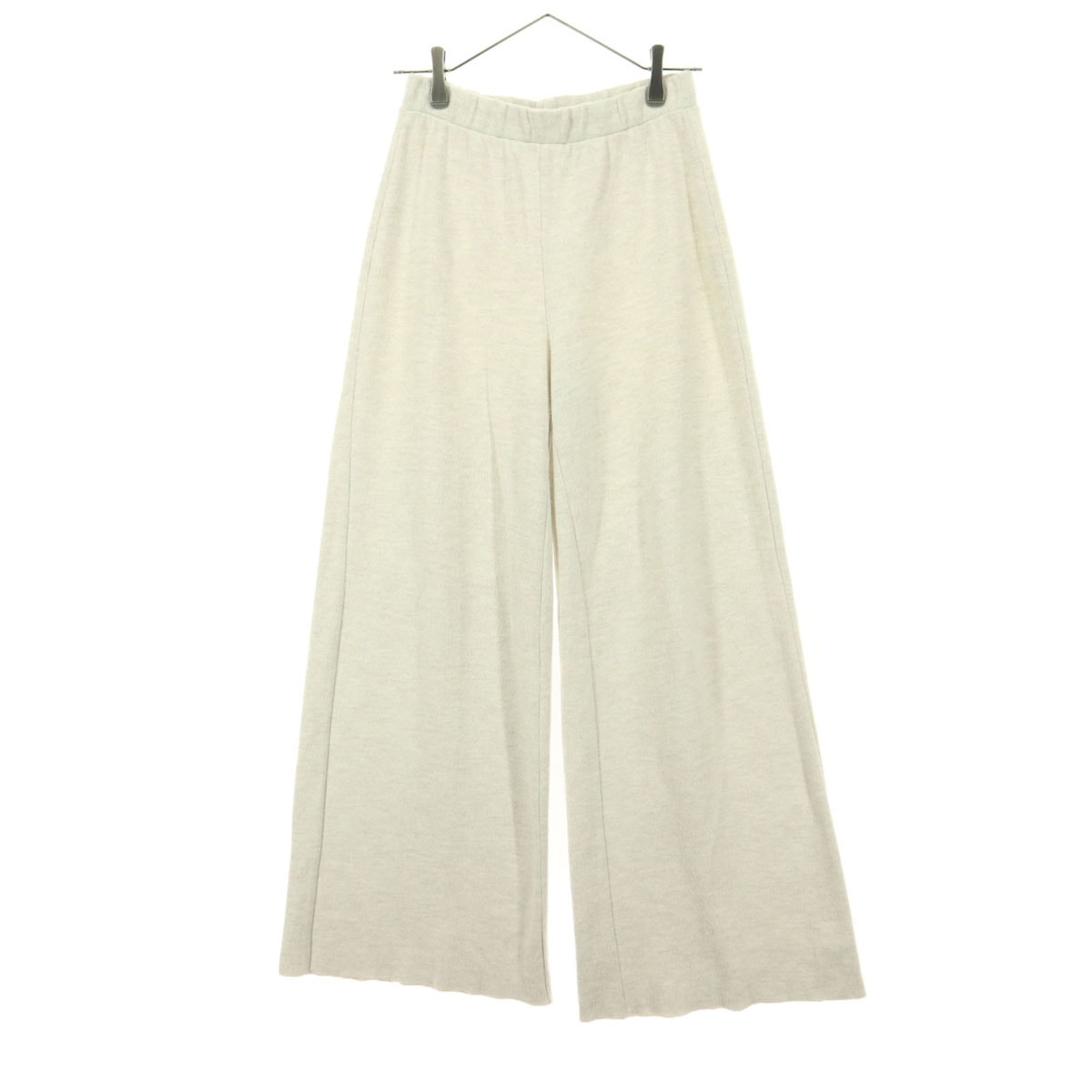 ZARA ザラ ニット ワイドパンツ M ライトグレー系