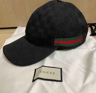 GUCCI Original GG Canvas Baseball Cap "Black"
