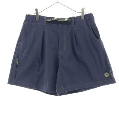 MARMOT マーモット ハーフパンツ L ネイビー 差し込みバックルベルト付き