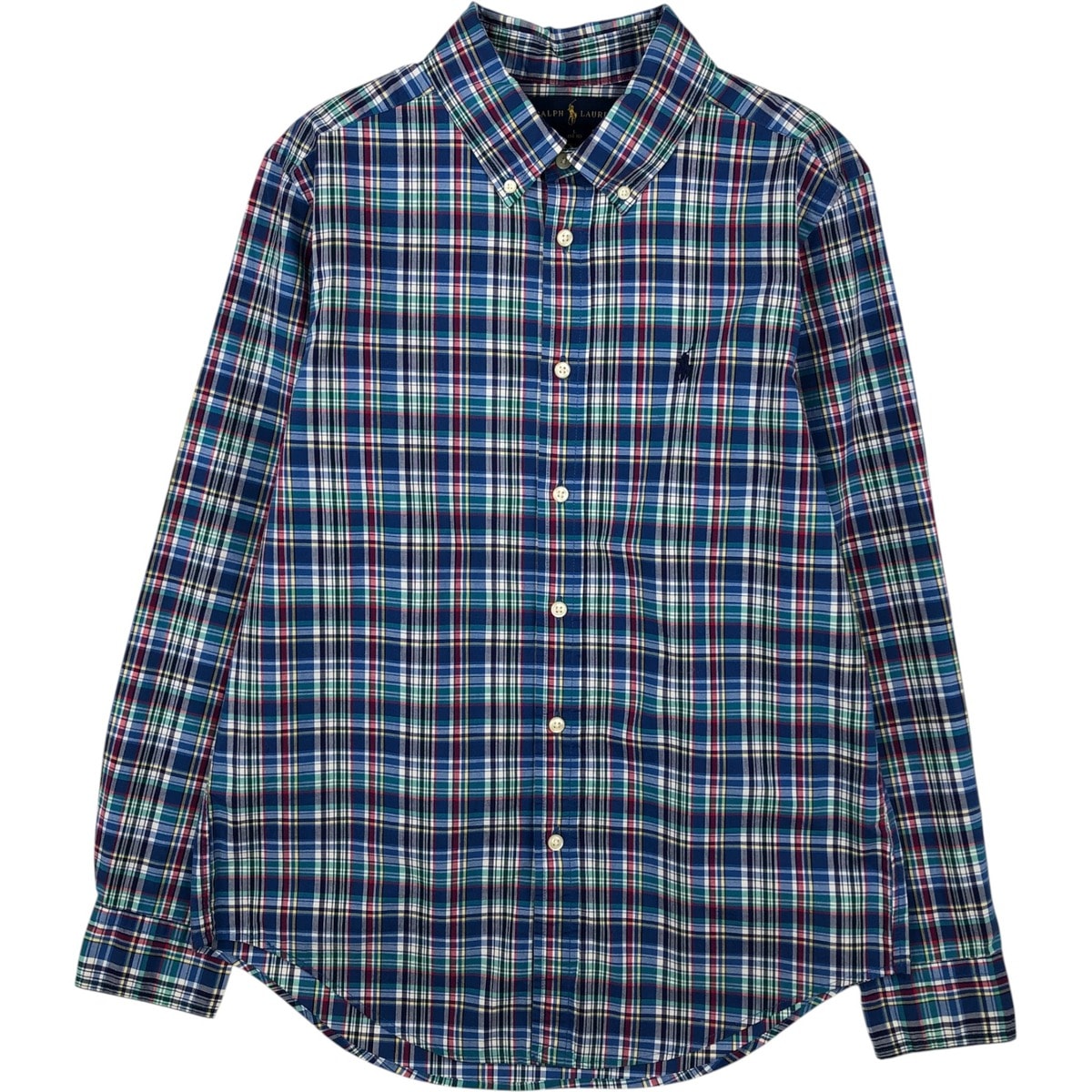 古着 ラルフローレン Ralph Lauren 長袖 ボタンダウンチェックシャツ レディースM相当/eaa640192