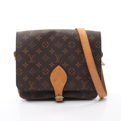 ルイ・ヴィトン LOUIS VUITTON カルトシエールGM ショルダーバッグ バッグ PVCコーティングキャンバス レザー モノグラム レディース ブラウン系 M51252 【中古】