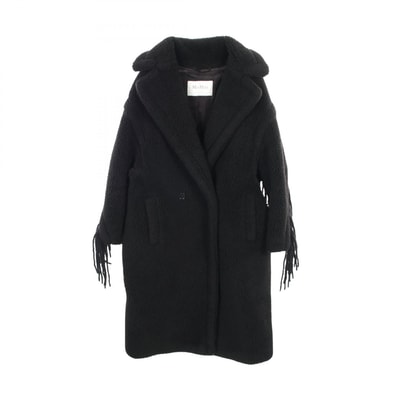 マックスマーラ MAX MARA テディベア 衣料品 アウター シルク キャメル レディース ブラック系 【中古】