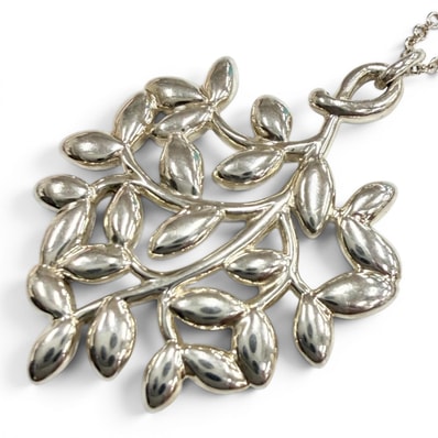 極美品 ティファニー ネックレス オリーブリーフ シルバー レディース