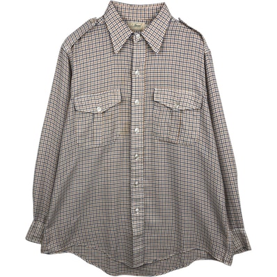 古着 エルエルビーン L.L.Bean チェック柄 長袖 ワークシャツ メンズL相当/eaa632082