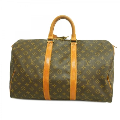 【6dd4386】ルイヴィトン ボストンバッグ モノグラム キーポル45 M41428 ブラウン【中古】メンズ レディース ユニセックス