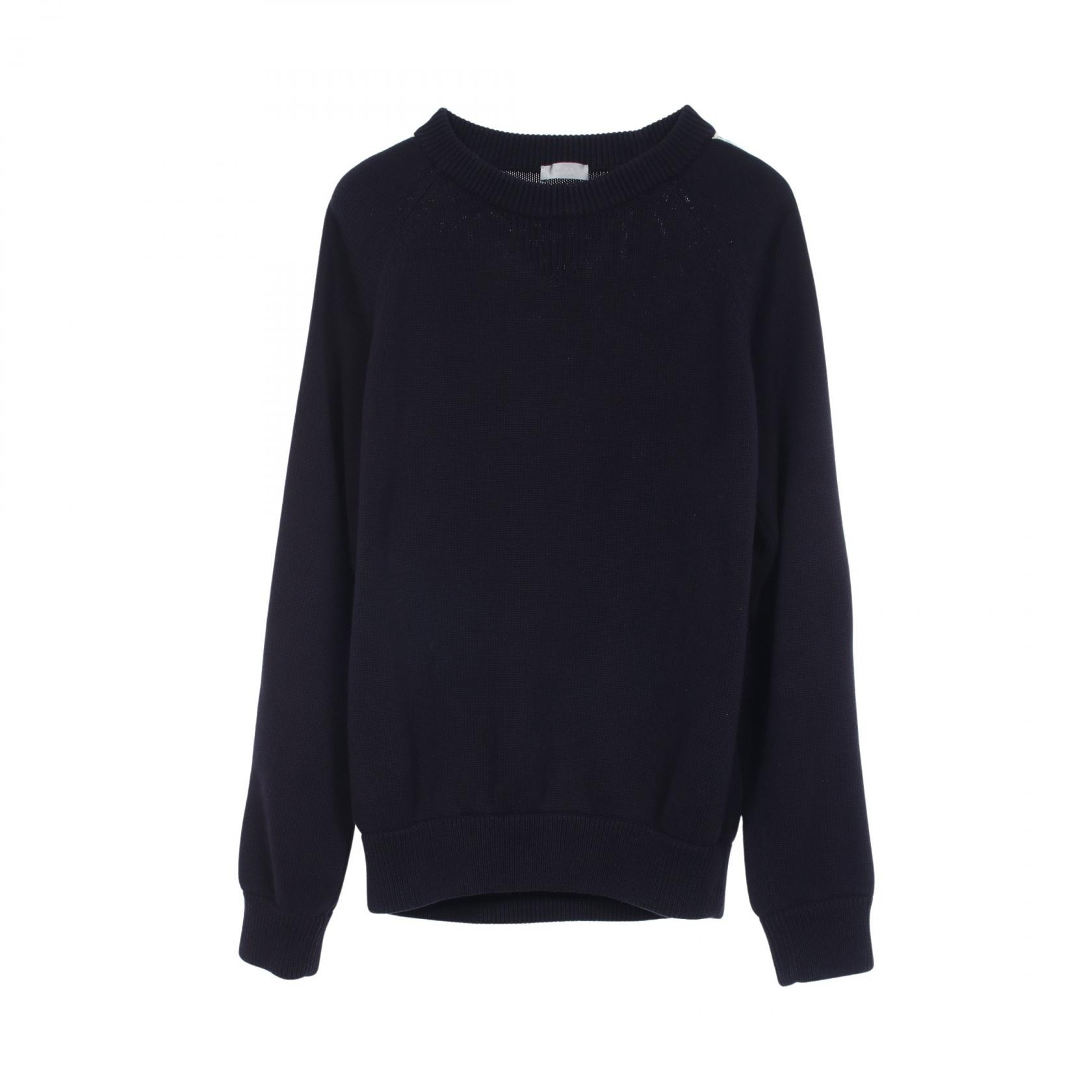 ディオール Dior オブリーク クルーネック ニット 衣料品 トップス コットン メンズ ネイビー系 113M638AT187 【中古】