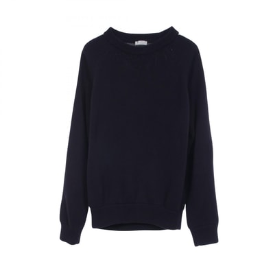 ディオール Dior オブリーク クルーネック ニット 衣料品 トップス コットン メンズ ネイビー系 113M638AT187 【中古】