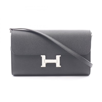 エルメス HERMES コンスタンス ロング トゥーゴー ショルダーバッグ バッグ ヴォーエプソン ヴォーエプソン K刻印(2025年製造) レディース ブラック系 【中古】