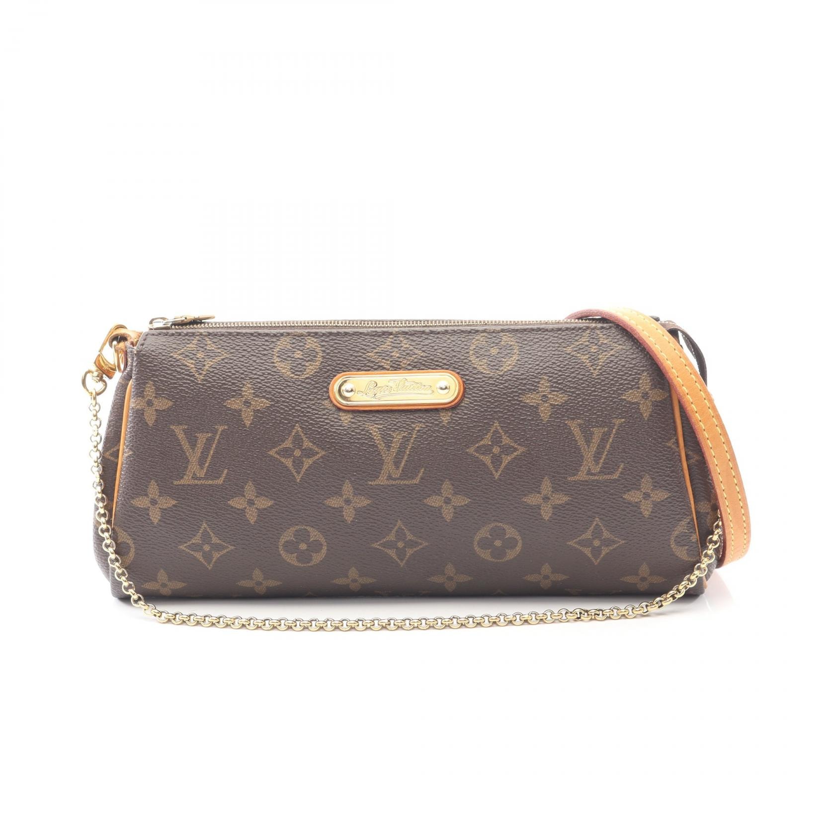 ルイ・ヴィトン LOUIS VUITTON エヴァ ショルダーバッグ バッグ PVCコーティングキャンバス レザー モノグラム レディース ブラウン系 M95567 【中古】