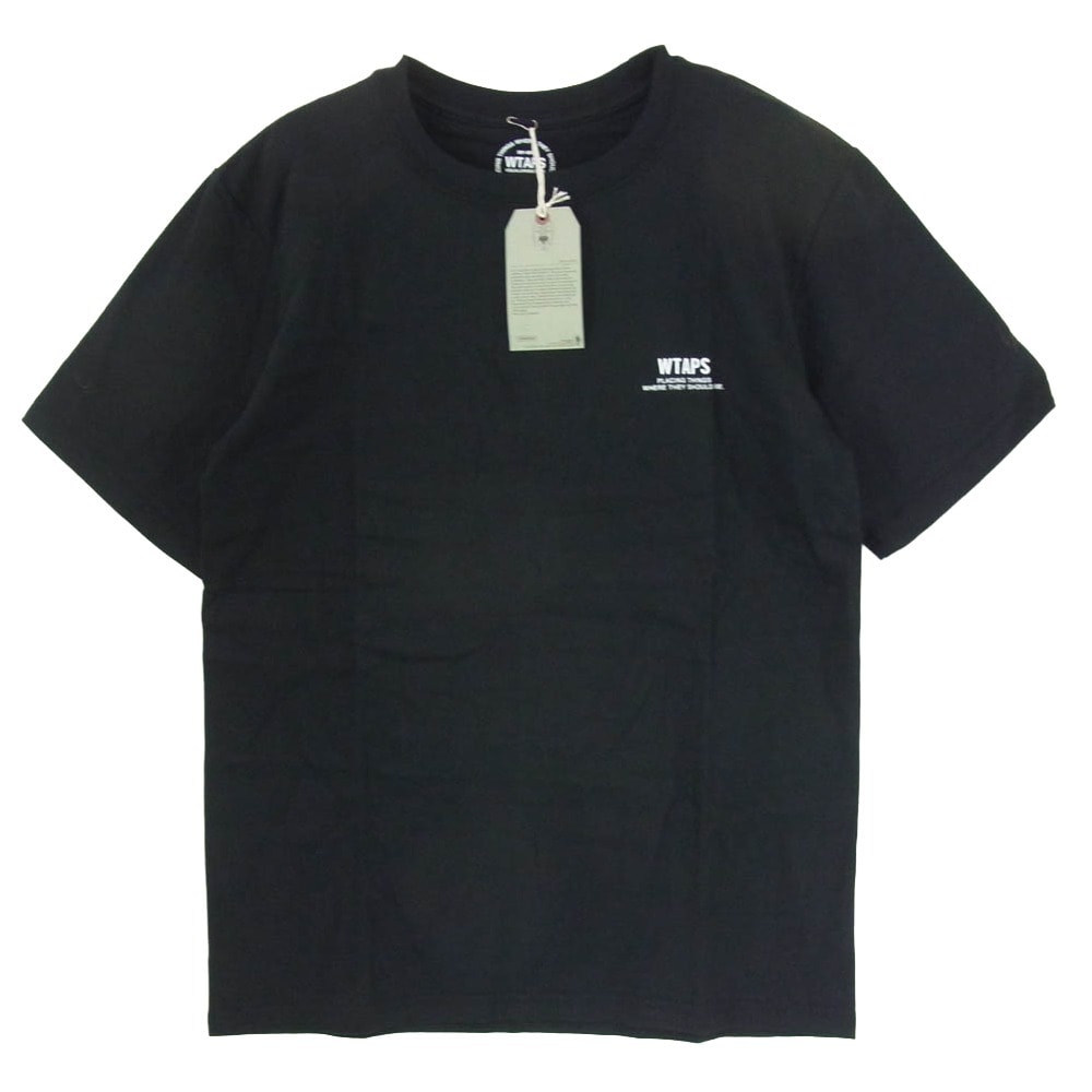 WTAPS ダブルタップス Tシャツ 15AW 152PCDT-ST05S GPS SCREEN S/S TEE ジーピーエス ショートスリーブ 半袖 Tシャツ ブラック系 2【新古品】【未使用】【中古】