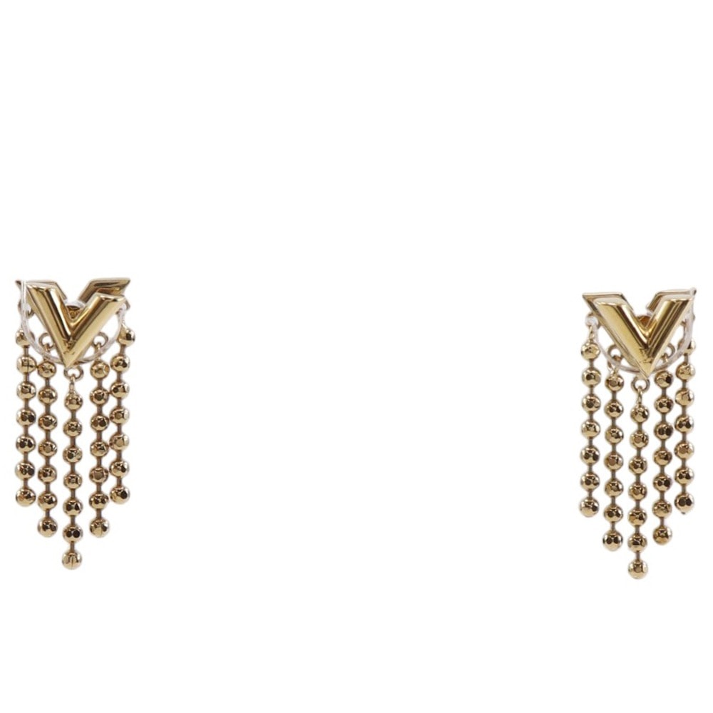 Louis Vuitton Essential V Skin Earrings "Gold"