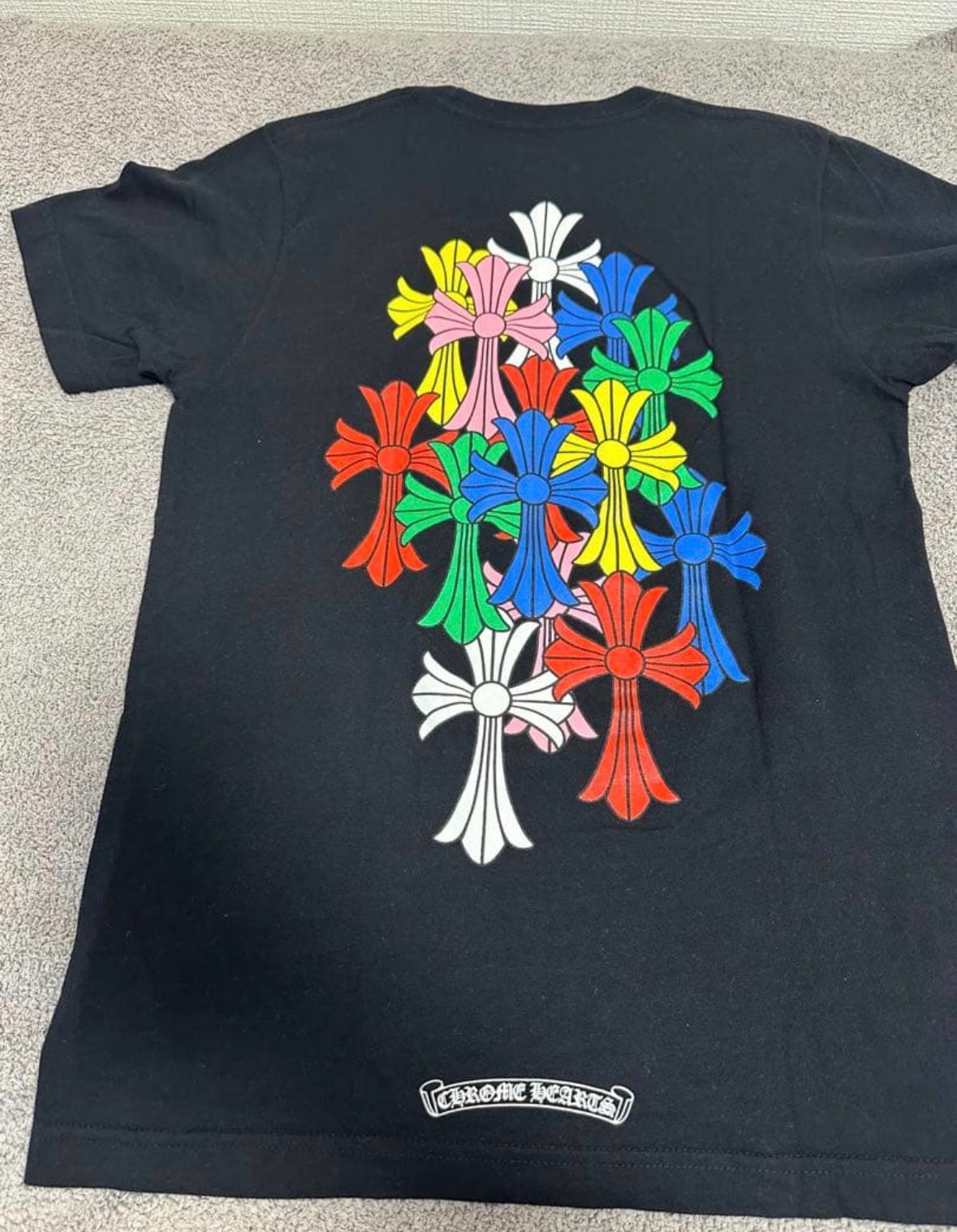 クロムハーツ マルチカラー セメタリークロス Tシャツ 