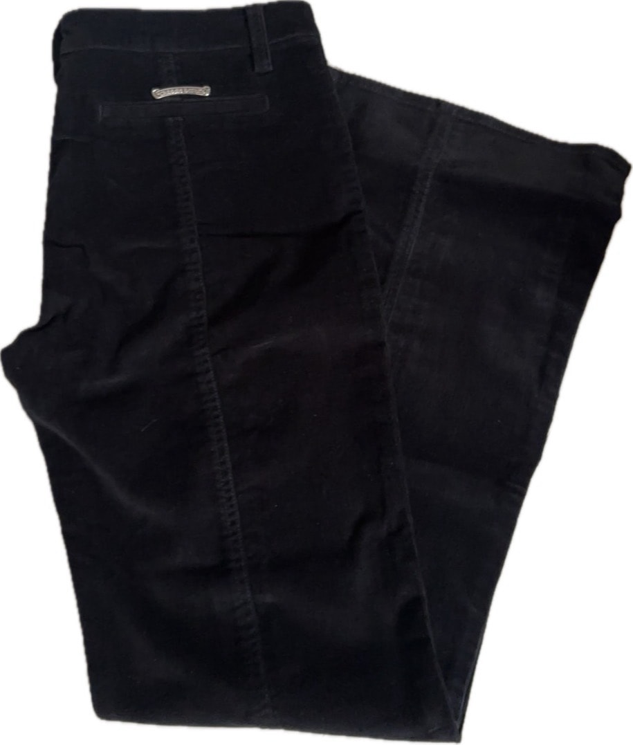 chrome hearts クロムハーツ 新作 コーデュロイパンツ BLK CORD W30 CROSS CH SCROLL LABEL SLV