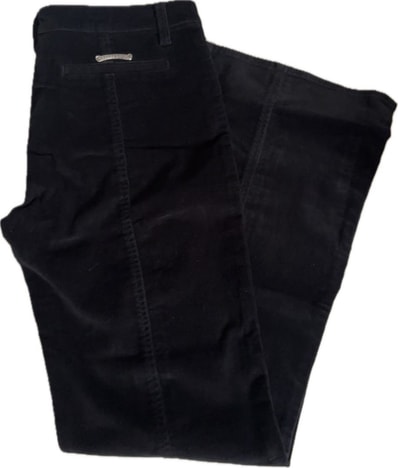 chrome hearts クロムハーツ 新作 コーデュロイパンツ BLK CORD W30 CROSS CH SCROLL LABEL SLV