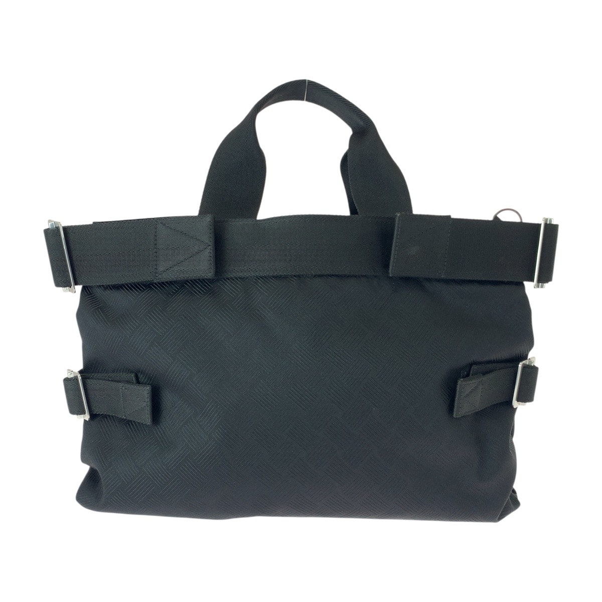 美品 BOTTEGAVENETA ボッテガヴェネタ ブラック 黒 シルバー金具 ナイロン トートバッグ ビジネスバッグ 601137 【中古】