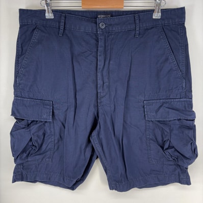 古着 リーバイス Levi's パンツ カーゴ リップストップ ショーツ ハーフパンツ ジッパーフライ w36 ネイビー系 メンズ