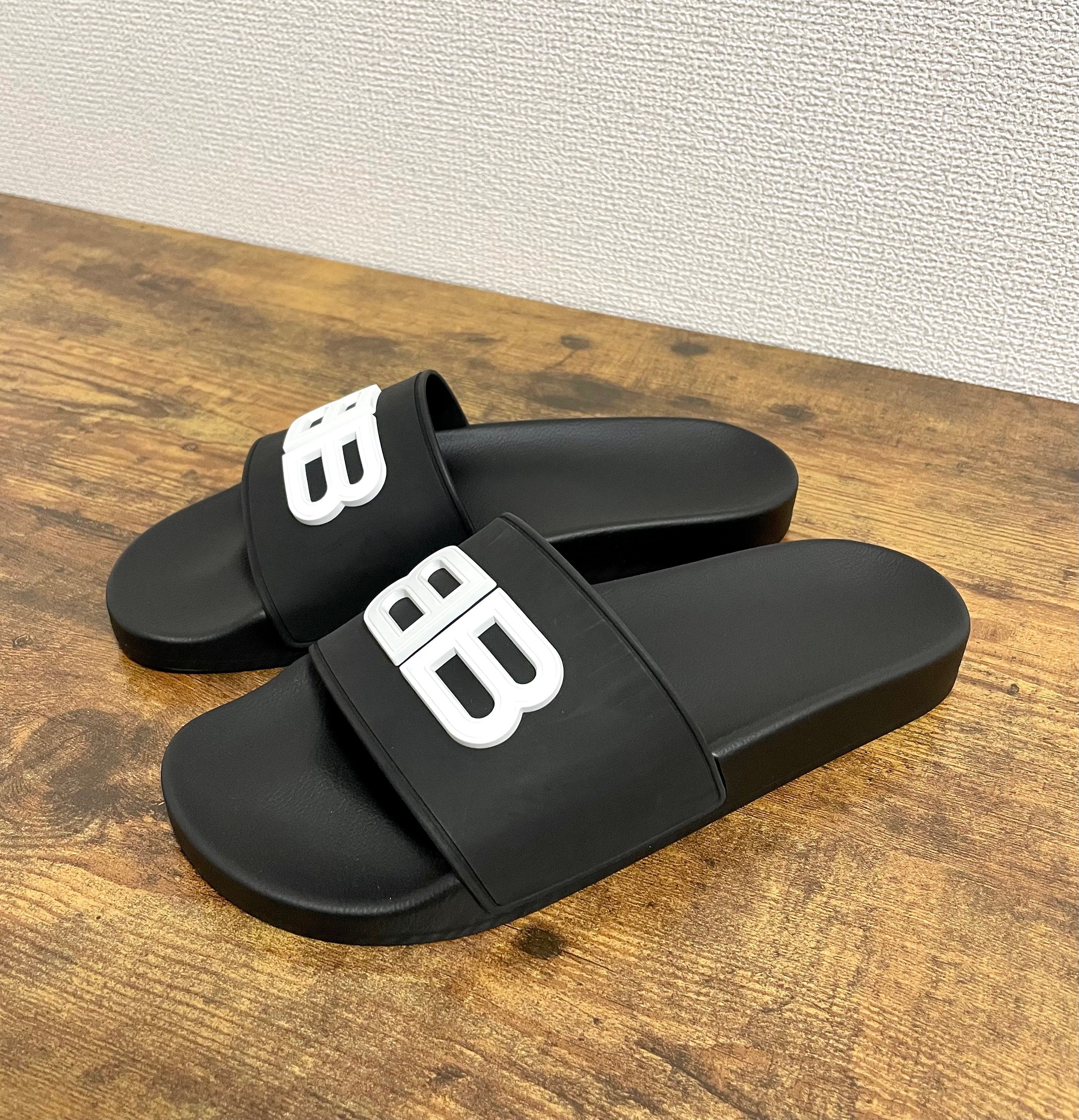 【新品】BALENCIAGA(バレンシアガ) ロゴ チャンキー スライド