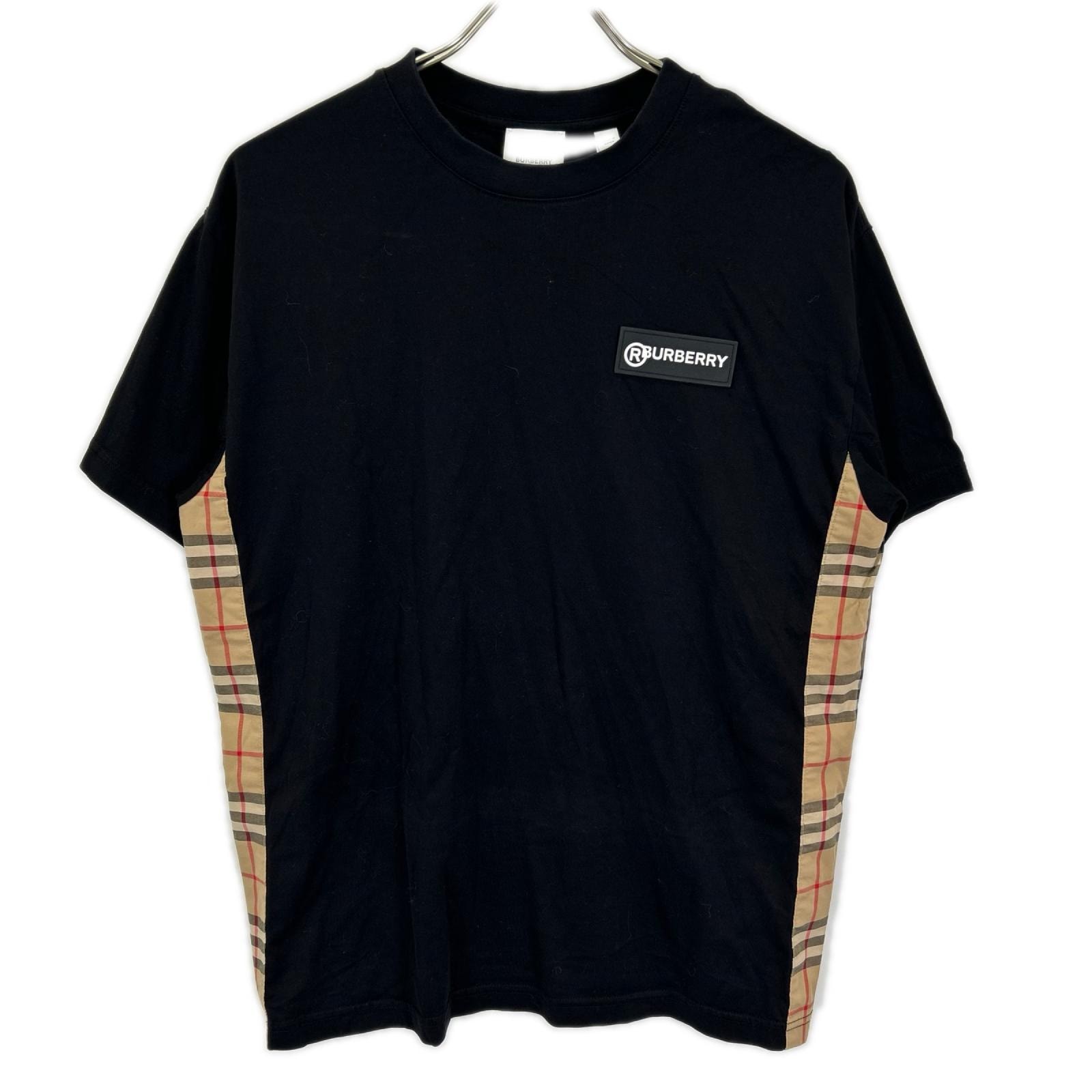 バーバリー 8024545 ブラック ヴィンテージチェック 半袖Tシャツ XS