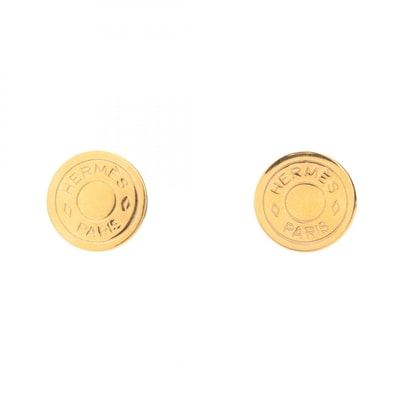 エルメス HERMES セリエ イヤリング ジュエリー GP(ゴールドメッキ) ゴールド レディース ゴールド系 【中古】