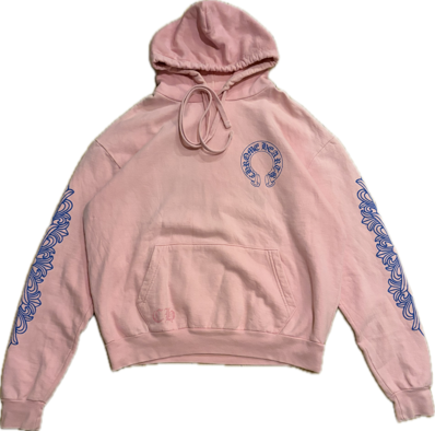Chrome Hearts Horseshoe Pullover Hoodie "Pink"