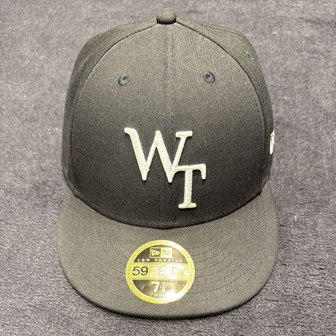 Wtaps x NEWERA 59FIFTY LOW PROFILE / CAP / POLY. TWILL. "Black" 221NENED-HT01