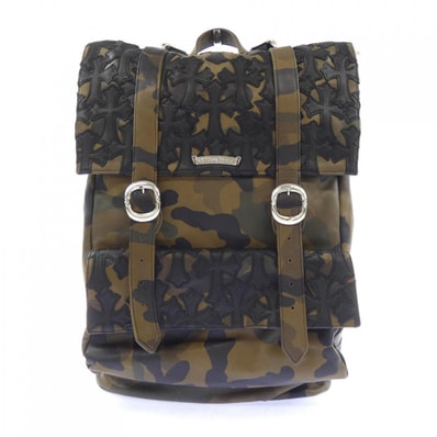 Chrome Hearts Moto Cemetery Cross Backpack "Camo/Black"