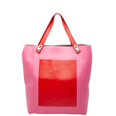 バレンシアガ トートバッグ 292525 ピンク レッド レザー レディース BALENCIAGA 【中古】