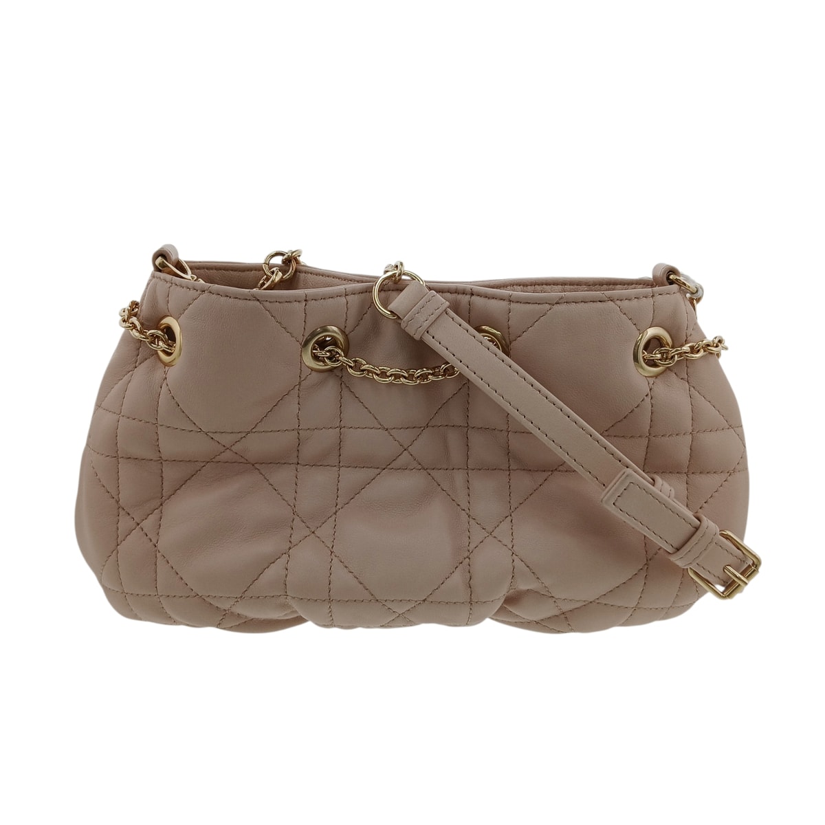 Christian Dior クリスチャンディオール マクロカナージュ アミ チェーンショルダーバッグ ショルダーバッグ M22566FBE レザー ピンク  レディース【中古】