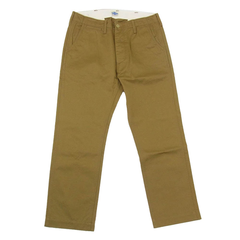 The REAL McCOY'S ザリアルマッコイズ MP19010 JOE McCOY CHINO TROUSERS ブルー シール チノ トラウザーズ パンツ カーキ系 32【中古】