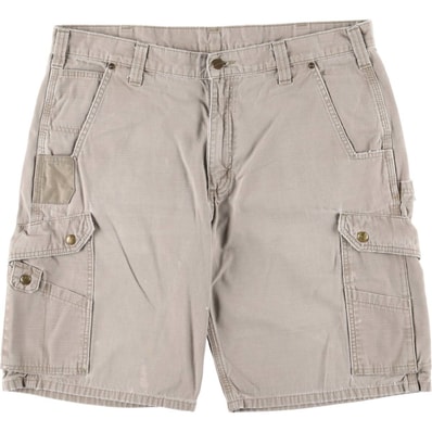 古着 カーハート Carhartt リップストップ カーゴショーツ ハーフパンツ メンズw38相当/eaa561225