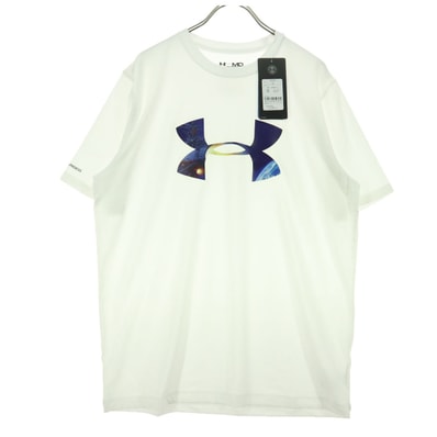 UNDER ARMOUR アンダーアーマー 宇宙戦艦ヤマト コラボ ロゴプリント 半袖 Tシャツ MD ホワイト系 外袋付属