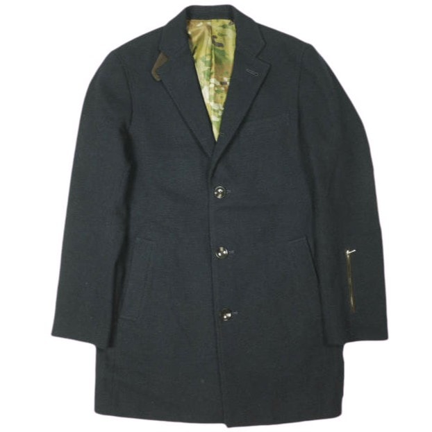SOPHNET. ソフネット 日本製 BRITISH TWEED CHESTER COAT ブリティッシュツイードチェスターコート SOPH-123022 S NAVY 定価87,150円 アウター g26748