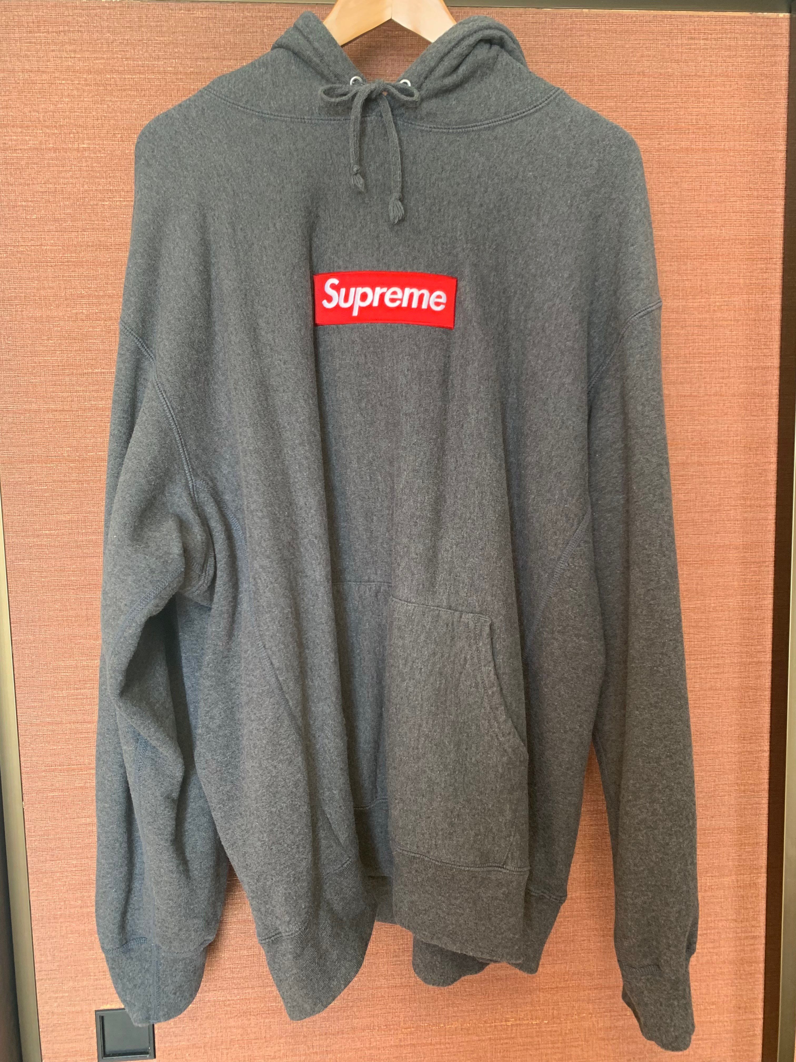 Supreme Box Logo Hooded Sweatshirt "Charcoal" (21FW)