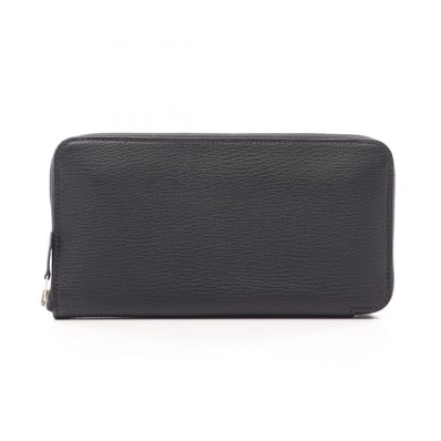 エルメス HERMES アザップロング クラシック ラウンド長財布 財布 レザー シェーブル シェーブル □O刻印(2011年製造) レディース ブラック系 【中古】