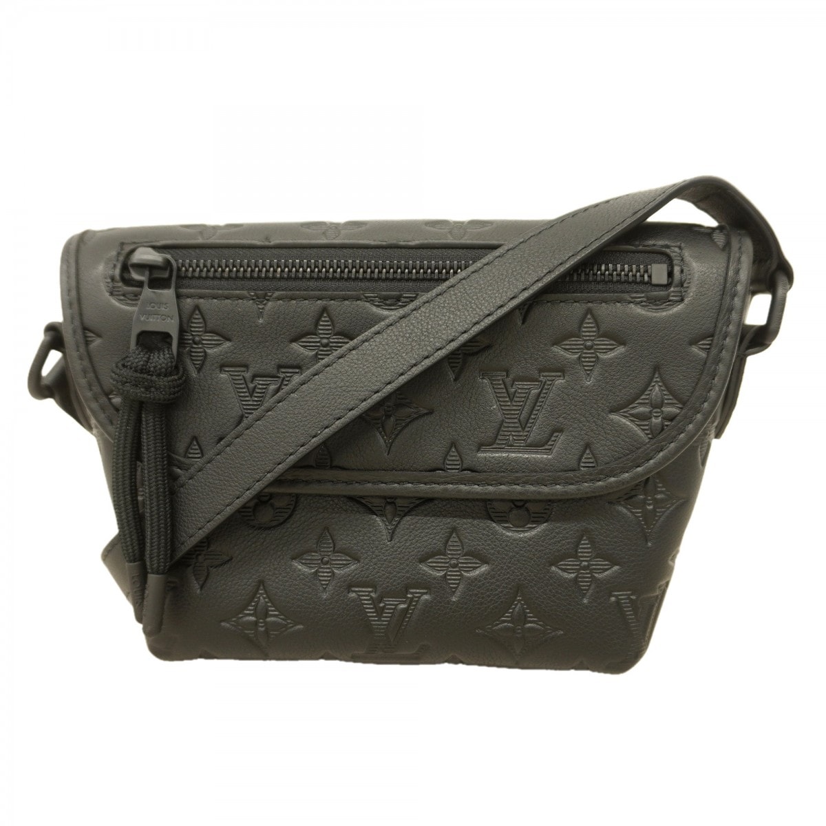 【6dc2762-h】ルイヴィトン ショルダーバッグ モノグラム・シャドウ パルスウェアラブルウォレット M12636 ブラック【中古】メンズ