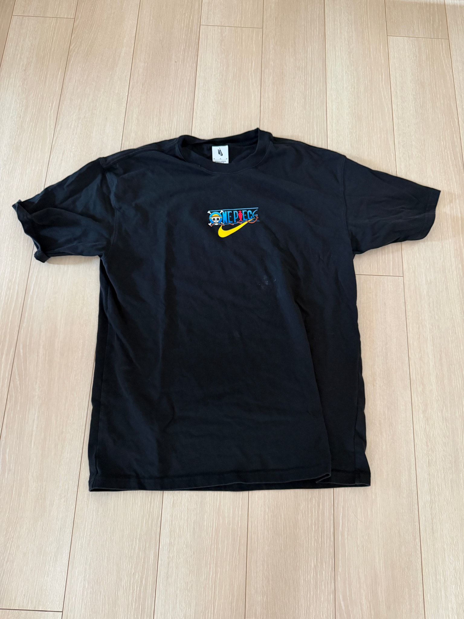 Nike x One Piece Solo Swoosh T-Shirt QS Promise of Battle "Black"