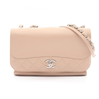 シャネル CHANEL マトラッセ ショルダーバッグ バッグ ラムスキン(羊革) レディース ピンク系 【中古】