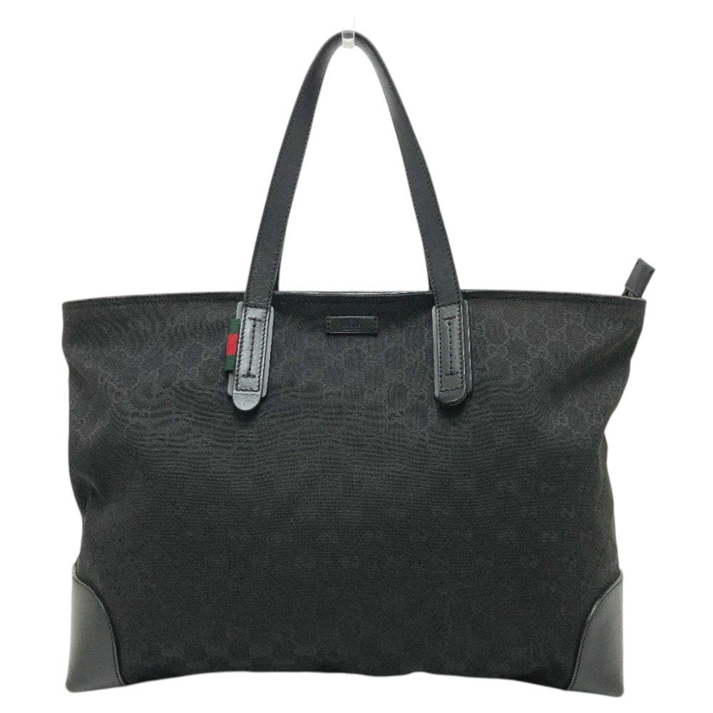 グッチ GUCCI シェリーライン 308928 カバン ハンドバッグ GG 肩掛け ビジネスバッグ トートバッグ GGキャンバス ブラック
