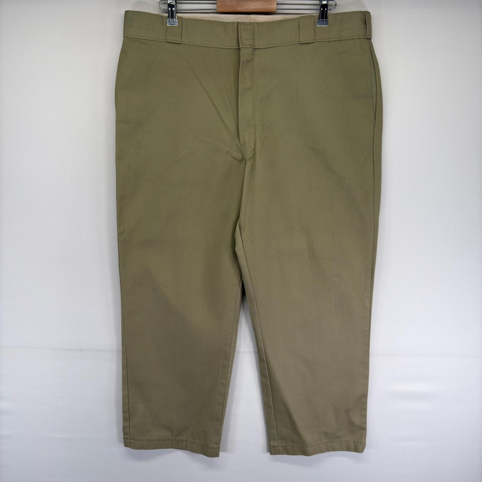 古着 ディッキーズ Dickies パンツ ワーク 874 ジッパーフライ ストレート 大きいサイズ チノパン スラックス 40uu  ベージュ系 メンズ