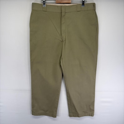 古着 ディッキーズ Dickies パンツ ワーク 874 ジッパーフライ ストレート 大きいサイズ チノパン スラックス 40uu ベージュ系 メンズ