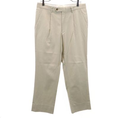 BURBERRY タック スラックスパンツ