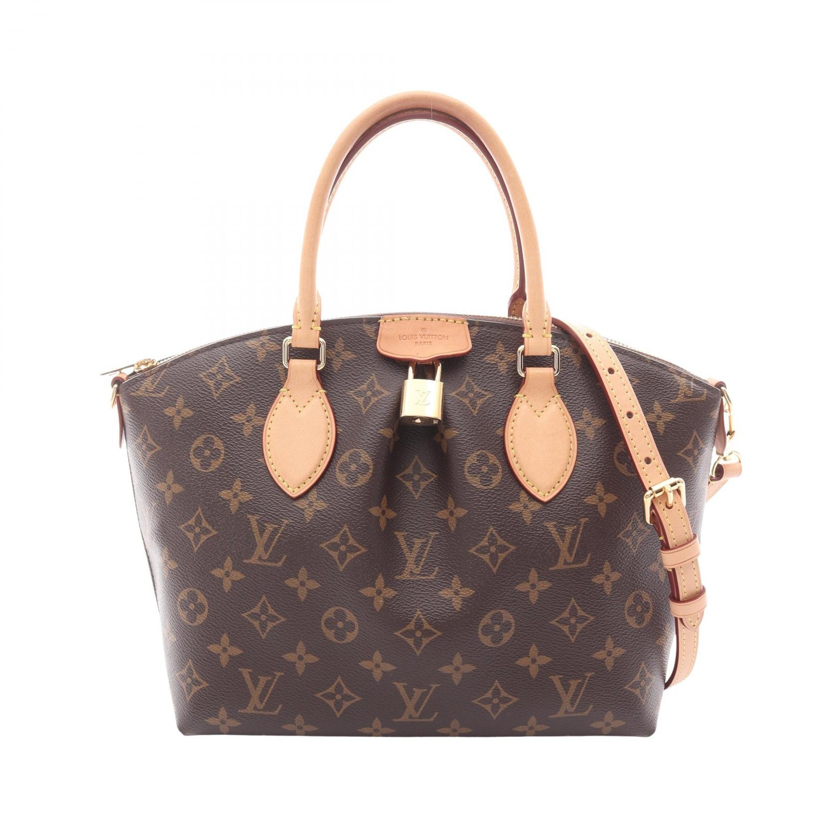 ルイ・ヴィトン LOUIS VUITTON ボエシ NM PM ハンドバッグ バッグ PVCコーティングキャンバス レザー モノグラム レディース ブラウン系 M45986 【中古】