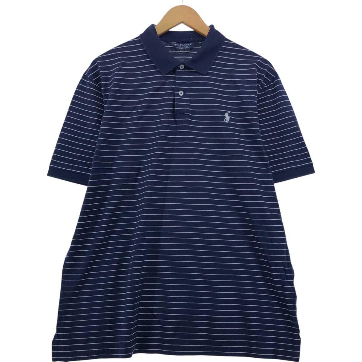 古着 ラルフローレン Ralph Lauren POLO GOLF ポロゴルフ 半袖 ボーダー ポロシャツ メンズL相当/eaa554654