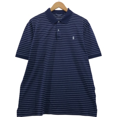 古着 ラルフローレン Ralph Lauren POLO GOLF ポロゴルフ 半袖 ボーダー ポロシャツ メンズL相当/eaa554654