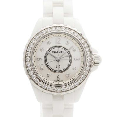 【6wdd0272】シャネル J12 H2572 白文字盤【中古】腕時計 レディース