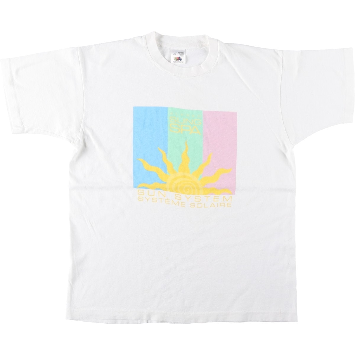 古着 90年代 フルーツオブザルーム FRUIT OF THE LOOM ALFRED SUNG SPA アドバタイジングTシャツ カナダ製 メンズL相当 ヴィンテージ/eaa645856
