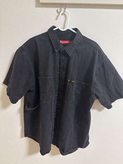 Supreme Loose Fit S/S Denim Painter Shirt "Black"