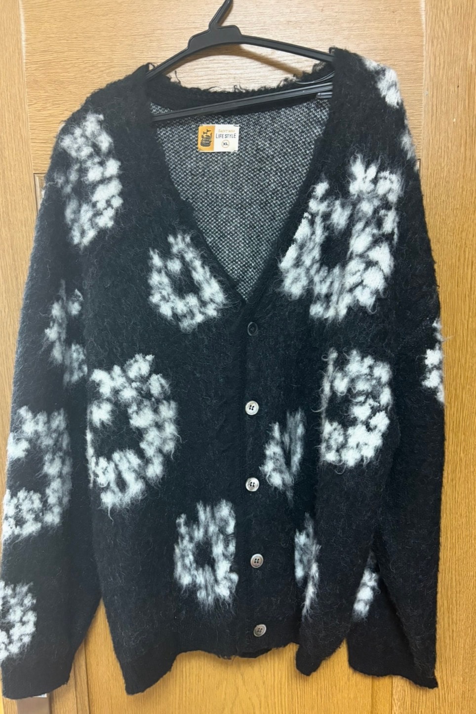SAINT Mxxxxxx x Denim Tears DT_Mh Cardigan_CT Wreath "Black"