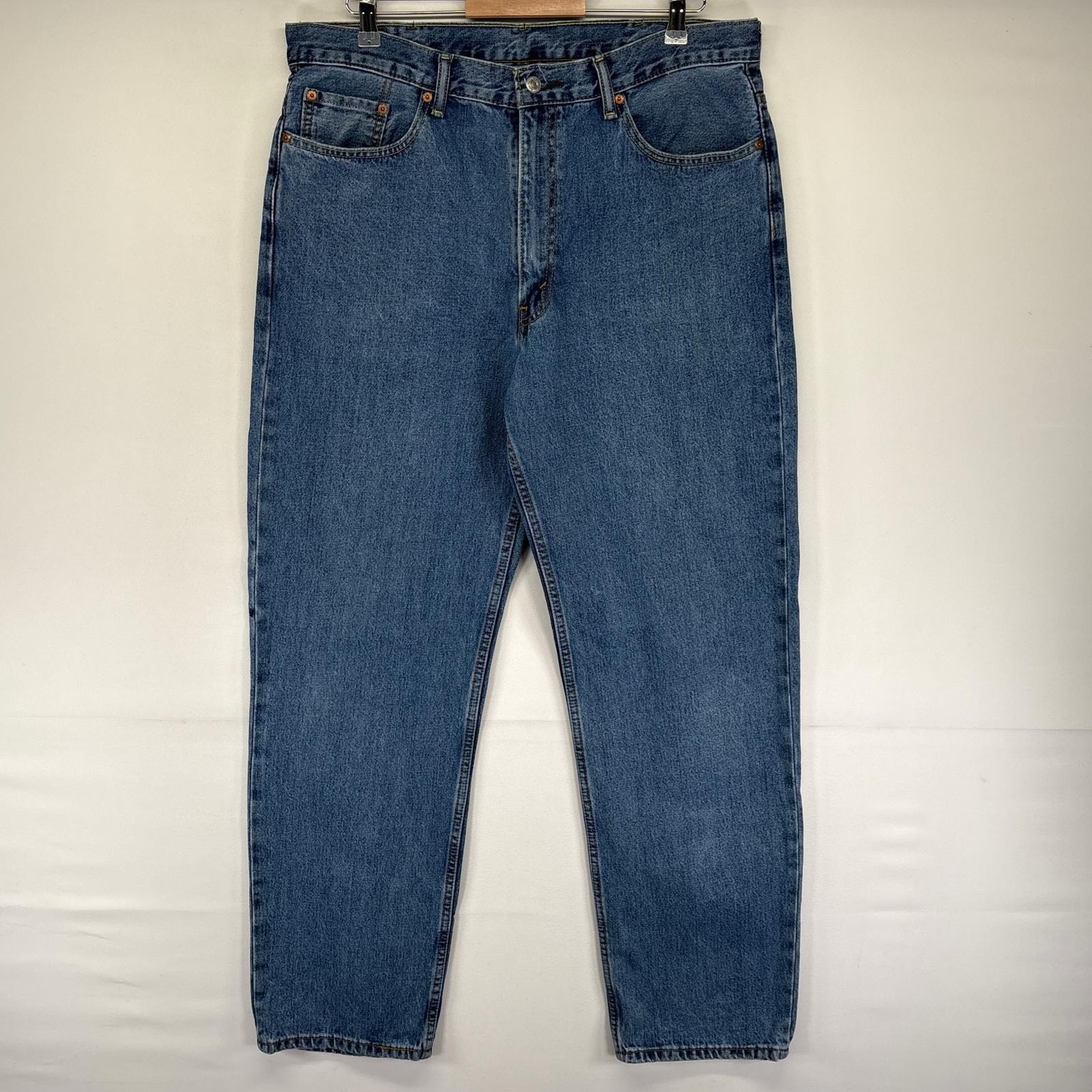古着 リーバイス Levi's デニム パンツ 550 テーパード 5ポケット ジッパーフライ ジーンズ ジーパン W38 L34  ブルー系 メンズ