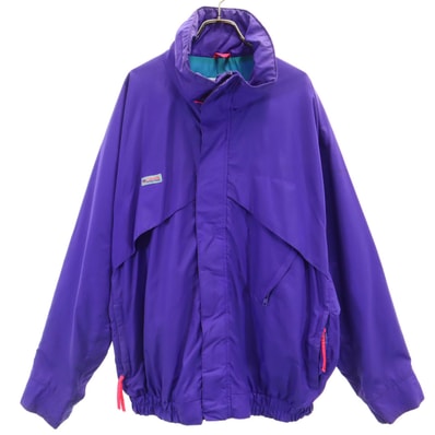 Columbia コロンビア 90s オールド ナイロンジャケット L パープル アウトドア